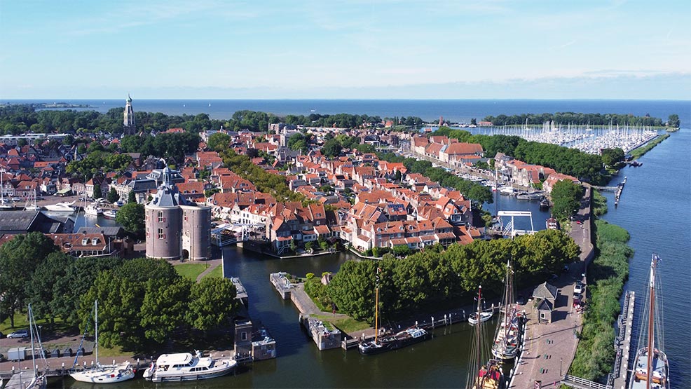 BoatBike Enkhuizen from the sky